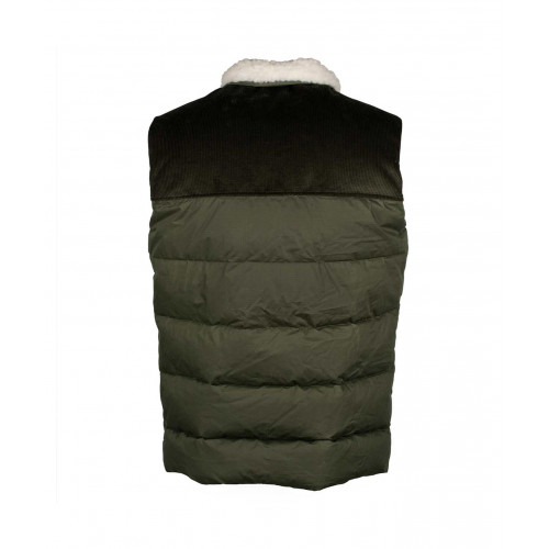 Mens vest with hot sale fur collar