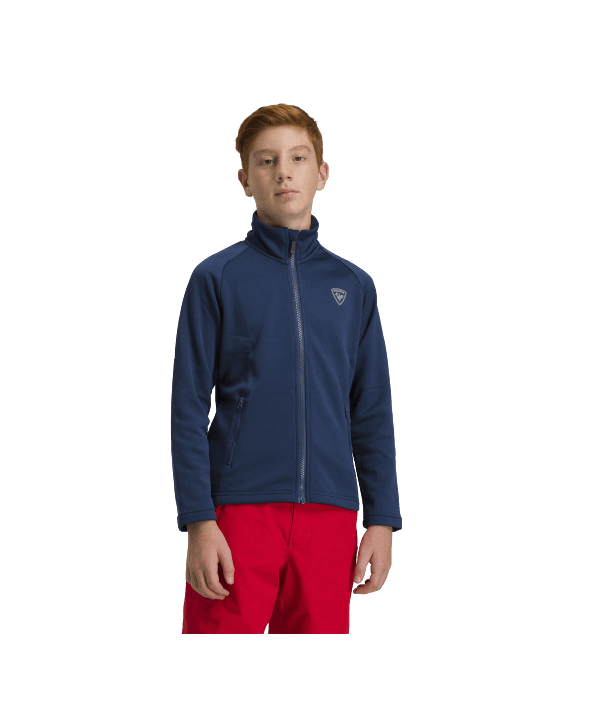 ski shop Paris : Rossignol BOY FZ CLIM Children's polar fleece Gender:Junior  Couleur:Navy blue 
