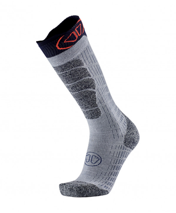 Magasin ski Paris : Chaussettes de ski Sidas Ski Merino MV  Coupe:Mixte Couleur:Gris 